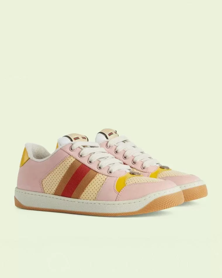 Gucci Women's Pink Lovelight Screener Sneaker