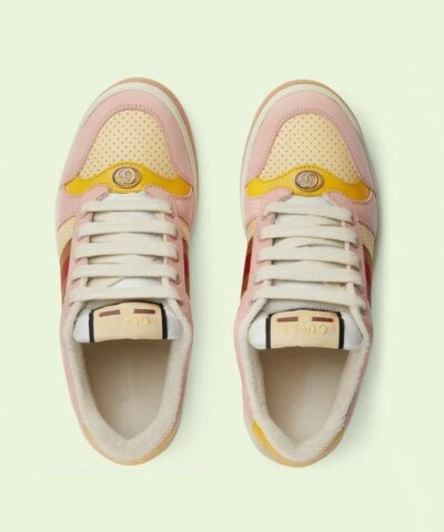 Gucci Women's Pink Lovelight Screener Sneaker