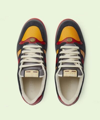 Gucci Women's Black Suede Lovelight Screener Sneaker