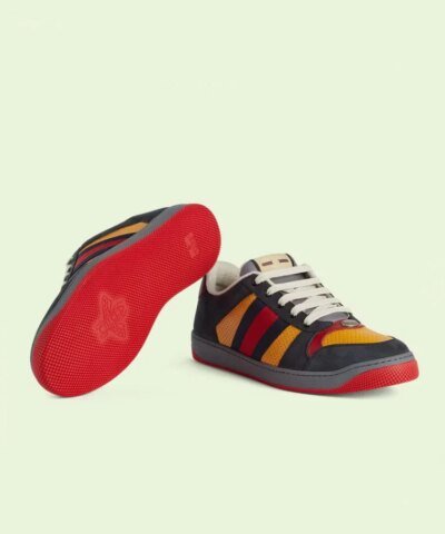 Gucci Women's Black Suede Lovelight Screener Sneaker