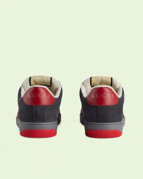Gucci Women's Black Suede Lovelight Screener Sneaker