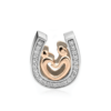 Steffe Sterling Silver horseshoe CZ Charms
