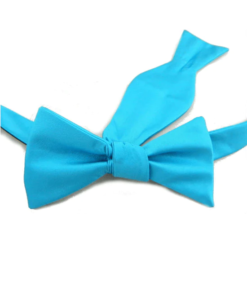 Countess Mara Blue Polyester Mens Adjustable Bow Tie