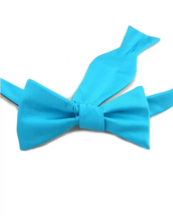 Countess Mara Blue Polyester Mens Adjustable Bow Tie