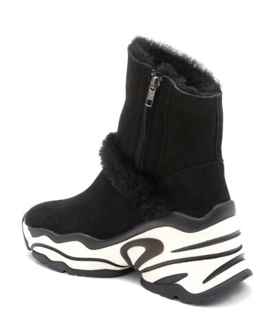 Ash Blake Suede & Faux Fur High-Top Sneakers