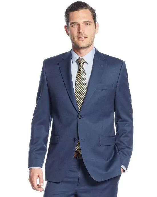 Donald J. Trump 2 Piece Suit Medium Blue Solid-DONALD J TRUMP-Fashionbarn shop