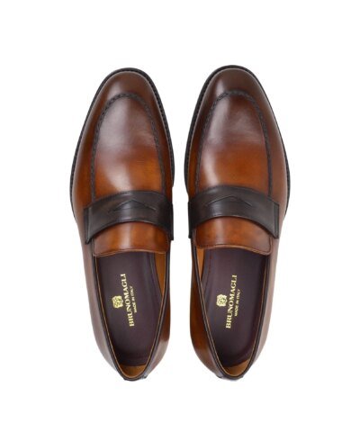 Bruno Magli Men's Fanetta Two-Tone Leather Penny Loafer
