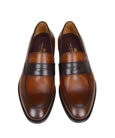Bruno Magli Men's Fanetta Two-Tone Leather Penny Loafer