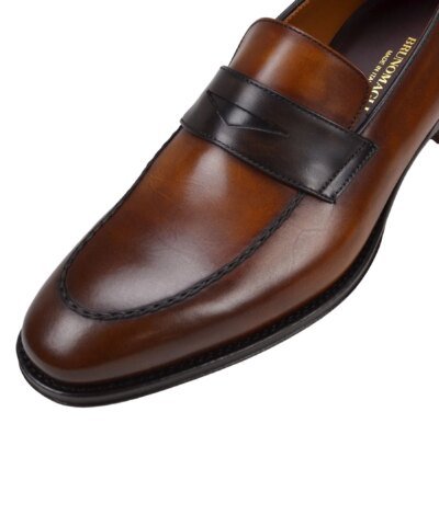 Bruno Magli Men's Fanetta Two-Tone Leather Penny Loafer