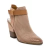 DOLCE VITATaupe Leather 'Henna' Cutout Accent Booties
