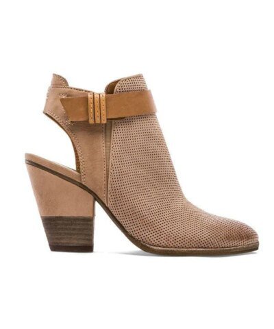 DOLCE VITATaupe Leather 'Henna' Cutout Accent Booties-DOLCE VITA-Fashionbarn shop