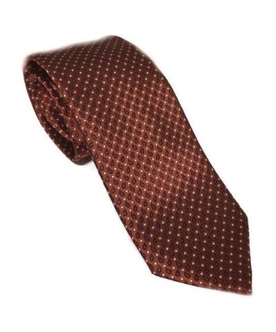 Ermenegildo Zegna Leafs Silk Tie,Brown