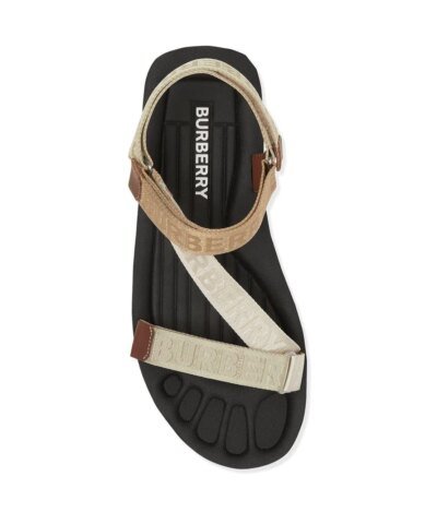 Burberry Patterson Colorblock Logo Sport Sandals
