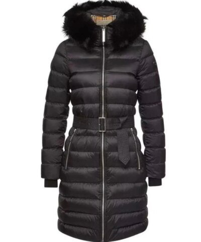 Burberry Limehouse Shearling-Trim Padded Coat