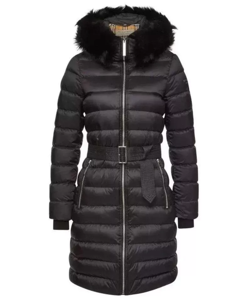 Burberry Limehouse Shearling-Trim Padded Coat