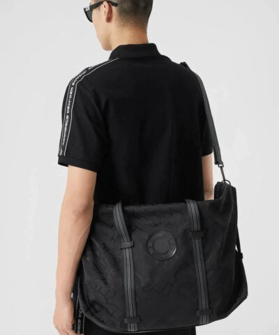 Burberry Monogram Recycled Polyester Jacquard Holdall