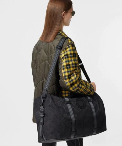 Burberry Monogram Recycled Polyester Jacquard Holdall