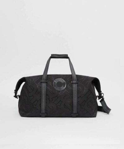 Burberry Monogram Recycled Polyester Jacquard Holdall