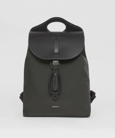 Burberry Nylon and Leather Pocket Backpack
