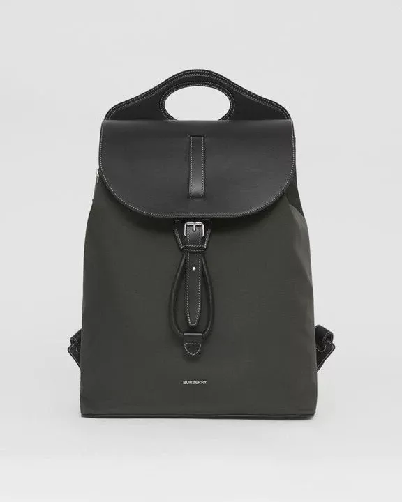 Burberry Nylon and Leather Pocket Backpack