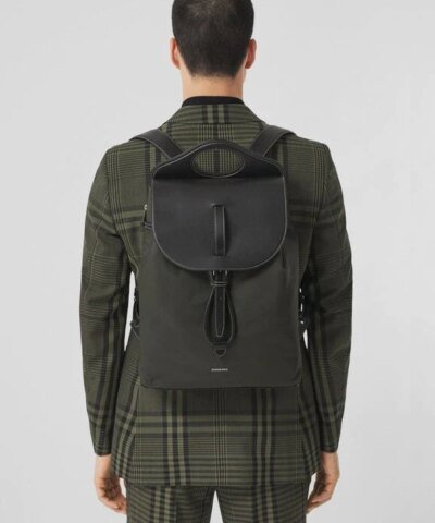 Burberry Nylon and Leather Pocket Backpack