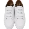 Burberry Logo Detail Leather Sneakers