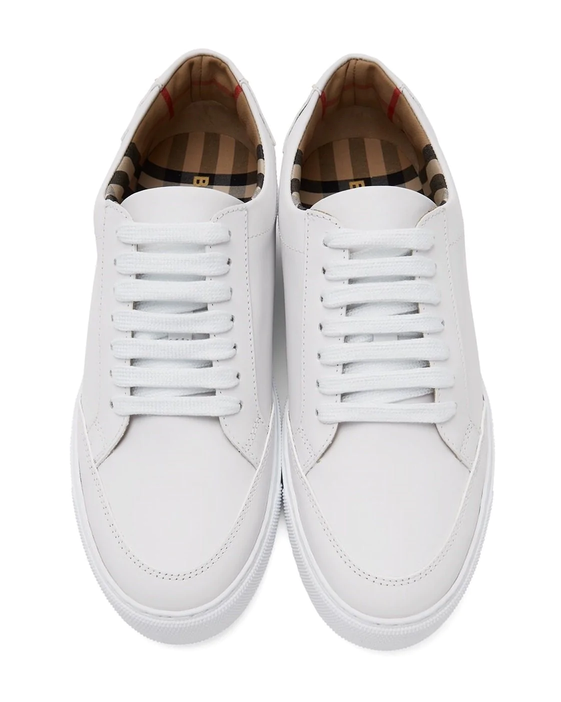 Burberry Logo Detail Leather Sneakers