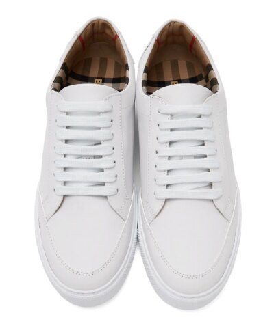 Burberry Men's Logo Detail Leather Sneakers