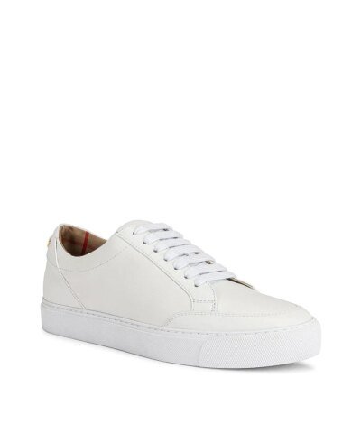 Burberry Logo Detail Leather Sneakers