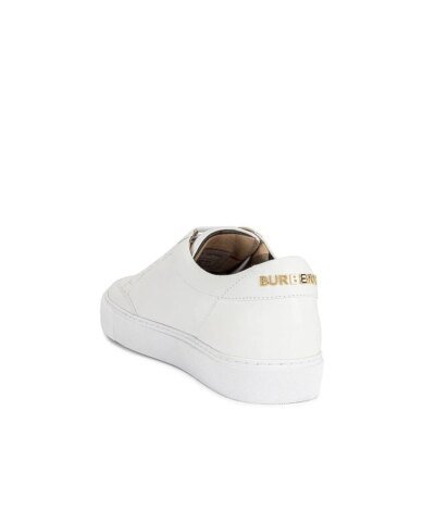 Burberry Logo Detail Leather Sneakers