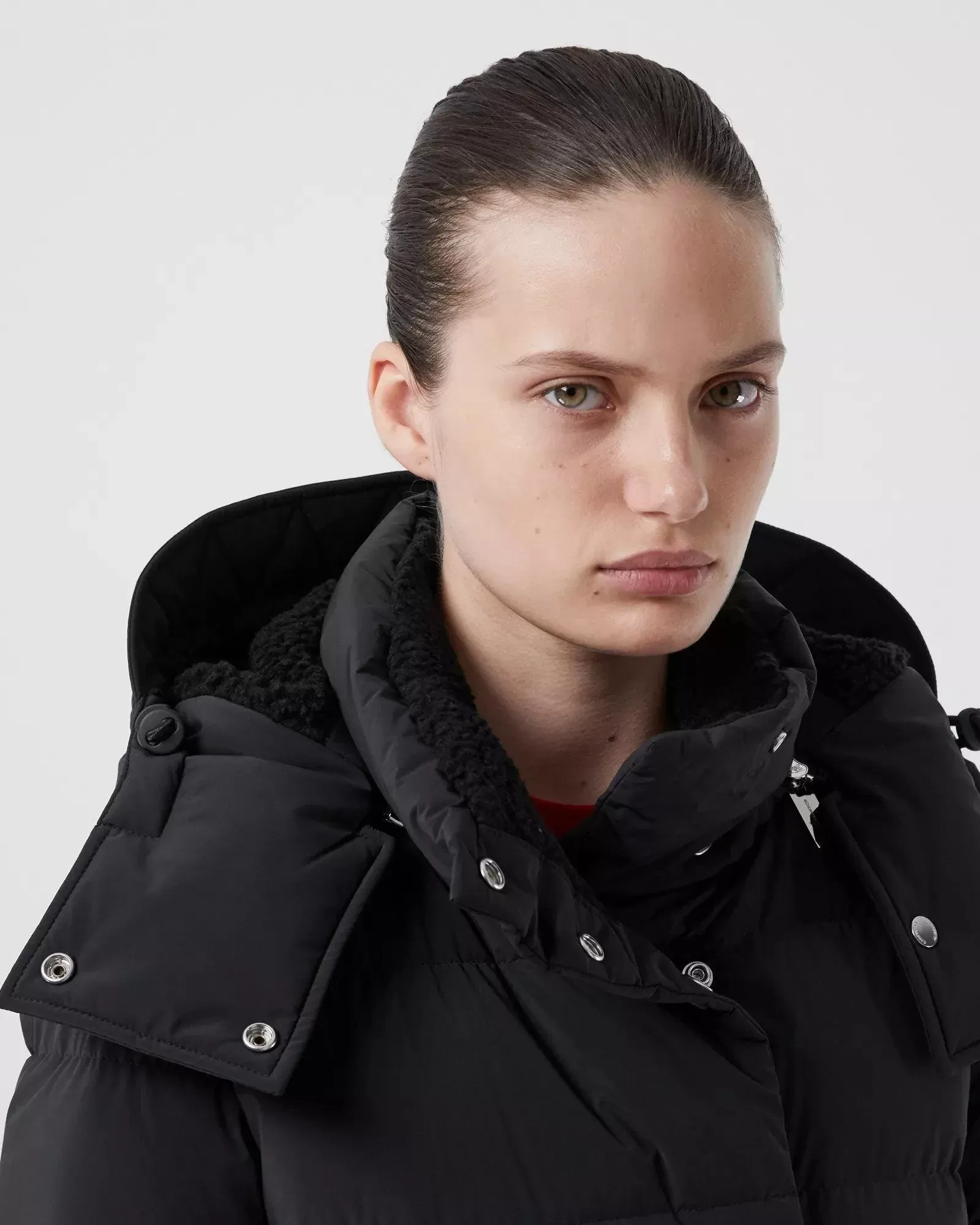 Burberry Detachable Hood Belted Puffer Coat