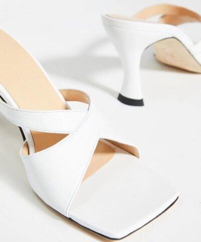 By Far Kitty Square Toe Mules