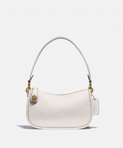 Coach Swinger Bag, Brass/Chalk