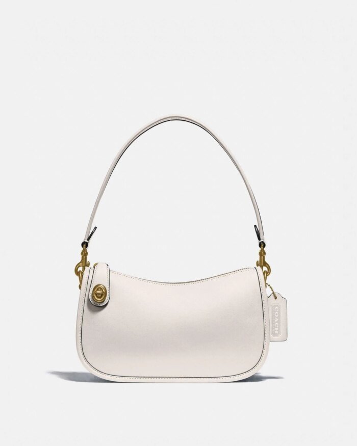 Coach Swinger Bag, Brass/Chalk