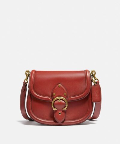Coach Beat Saddle Bag, Red Sand