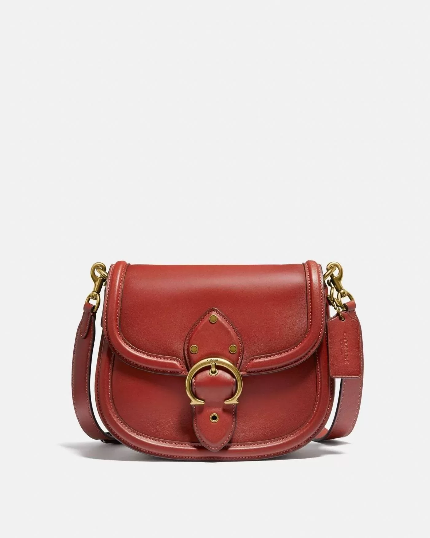 Coach Beat Saddle Bag, Red Sand