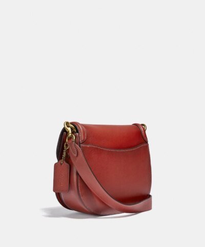 Coach Beat Saddle Bag, Red Sand