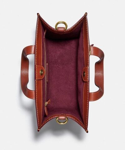 Coach Field Tote In Signature Canvas With Big Apple Skyline