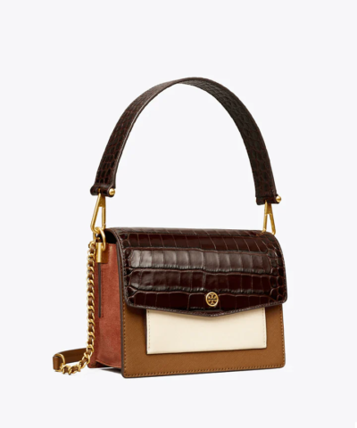 Tory Burch Mini Robinson Colorblock Leather Shoulder Bag