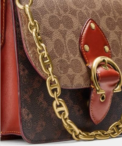 Coach Beat Shoulder Bag In Signature Canvas With Horse And Carriage Print