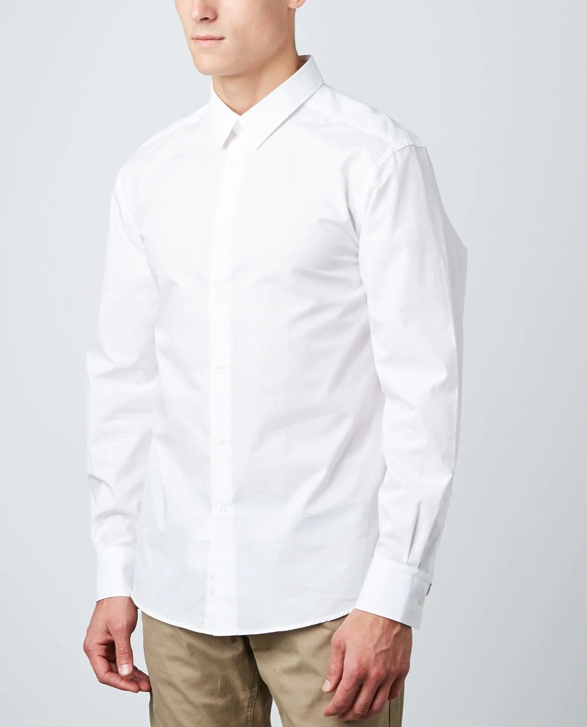 VERSACE COLLECTION City Fit Dress Shirt, White