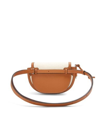 Loewe Mini Gate Dual Bag in Canvas and Calfskin