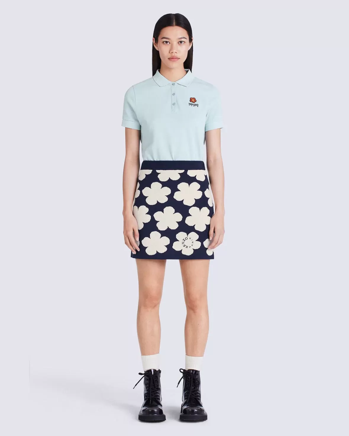Kenzo Floral Jacquard Miniskirt
