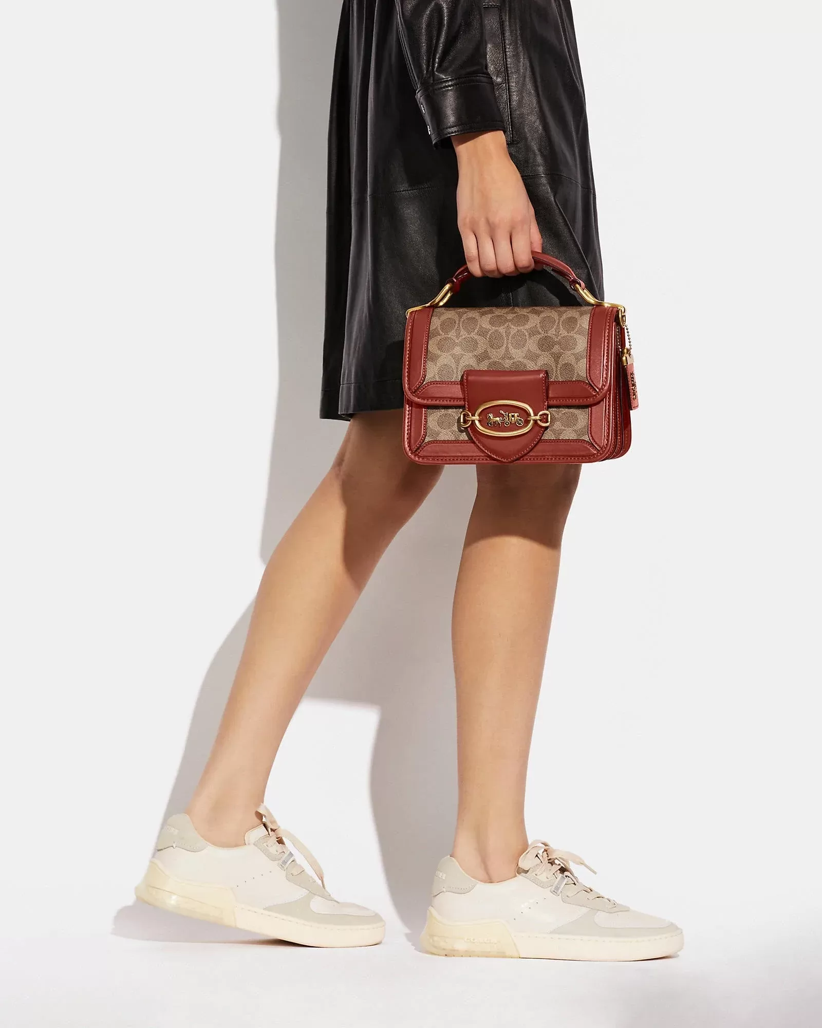 Coach Hero Shoulder Bag In Signature Canvas