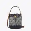 Tory Burch T Monogram Jacquard Mini Bucket Bag, Tory Navy