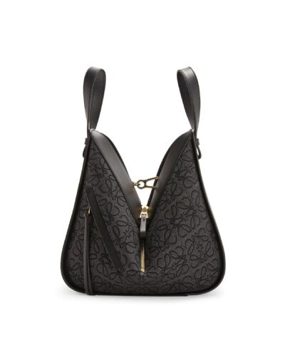 Loewe Small Hammock Bag in Anagram Jacquard and Calfskin