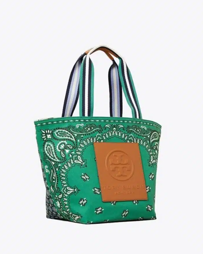 Tory Burch Gracie Reversible Printed Canvas Tote Bag