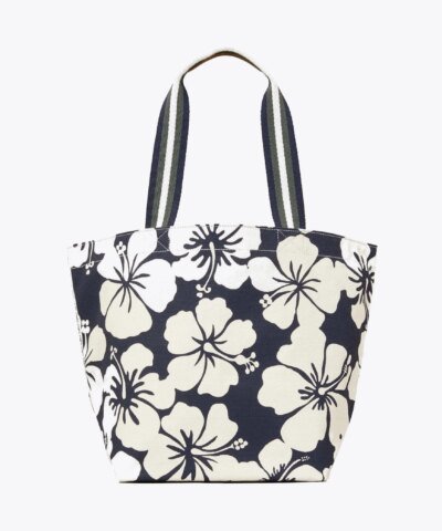 Tory Burch Gracie Reversible Printed Canvas Tote Bag