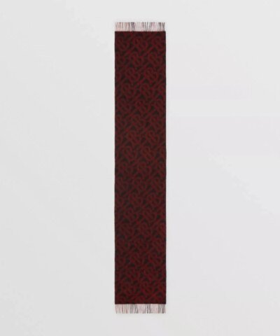 Burberry Reversible Check and Monogram Cashmere Scarf
