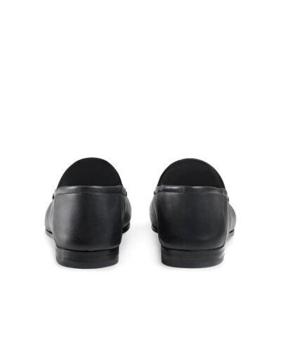 Gucci Black Leather Horsebit Loafer